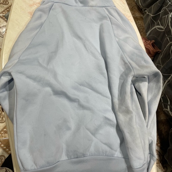 light blue plain hoodie - Picture 2 of 2